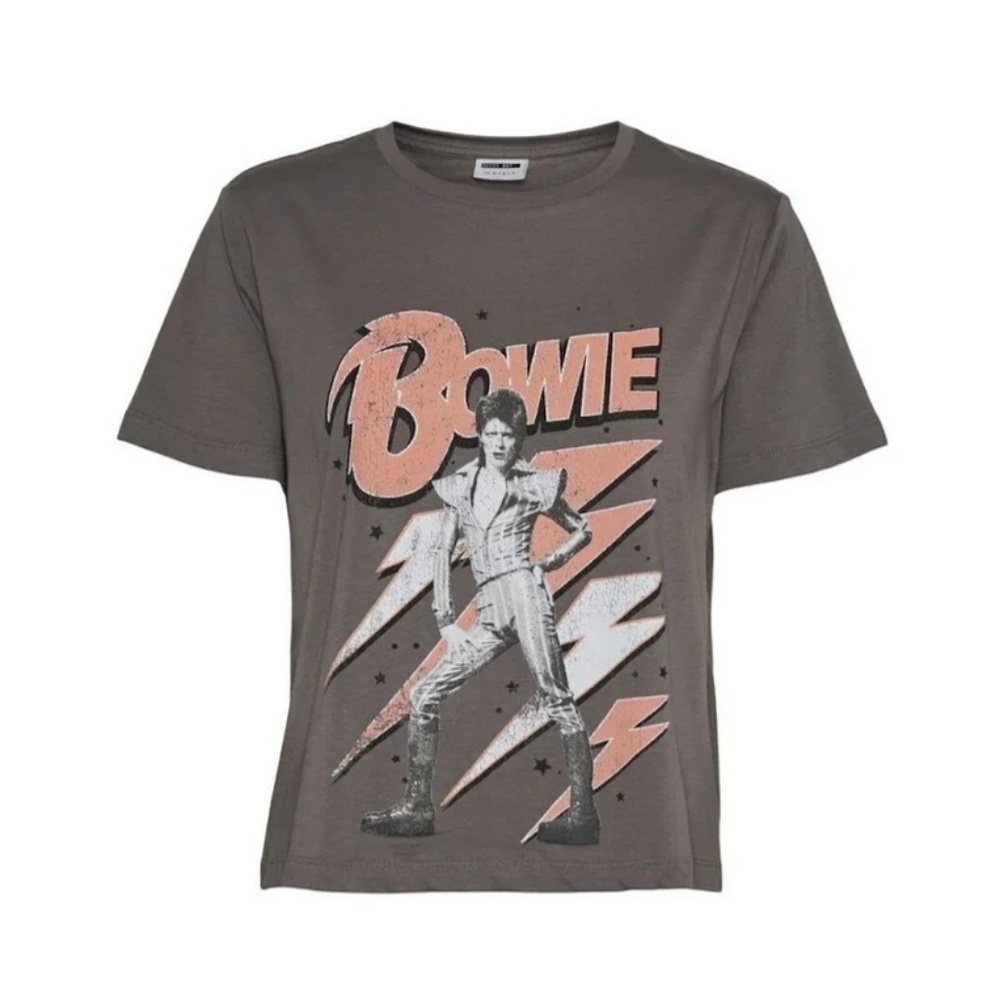 Bowie x NOISY MAY Cropped Tee - Picture 1 of 5